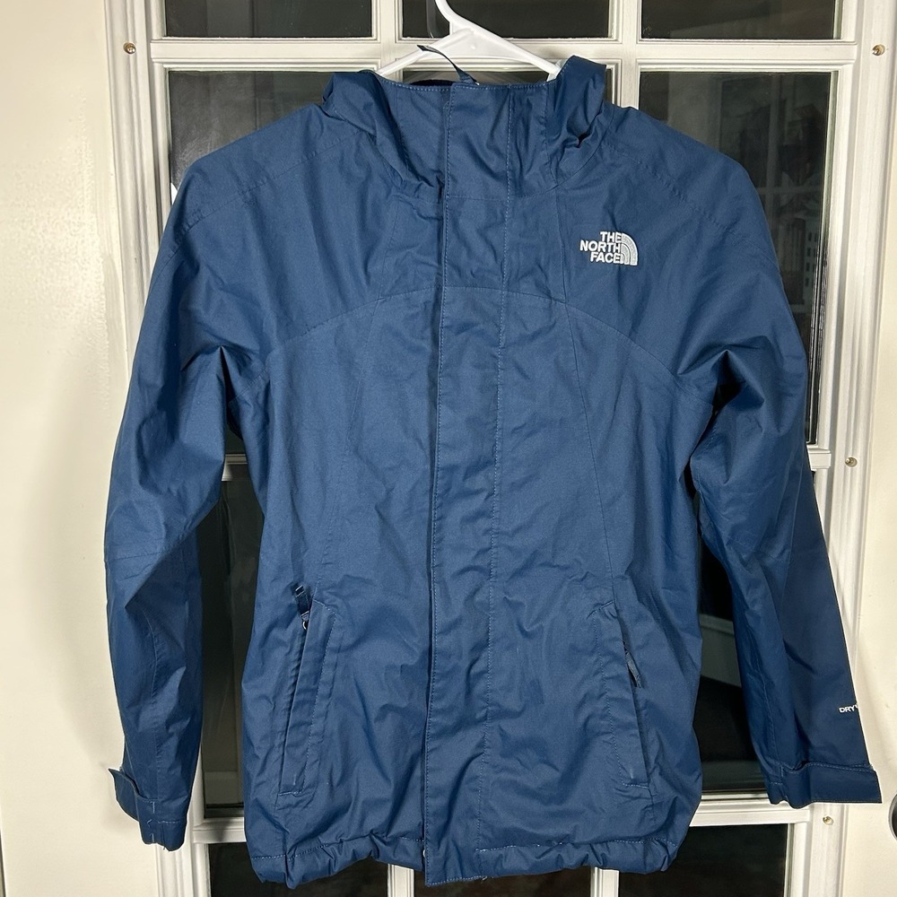 The North Face Girls Rain Jacket M 10/12 Dry Vent Hood Shell Only No Liner